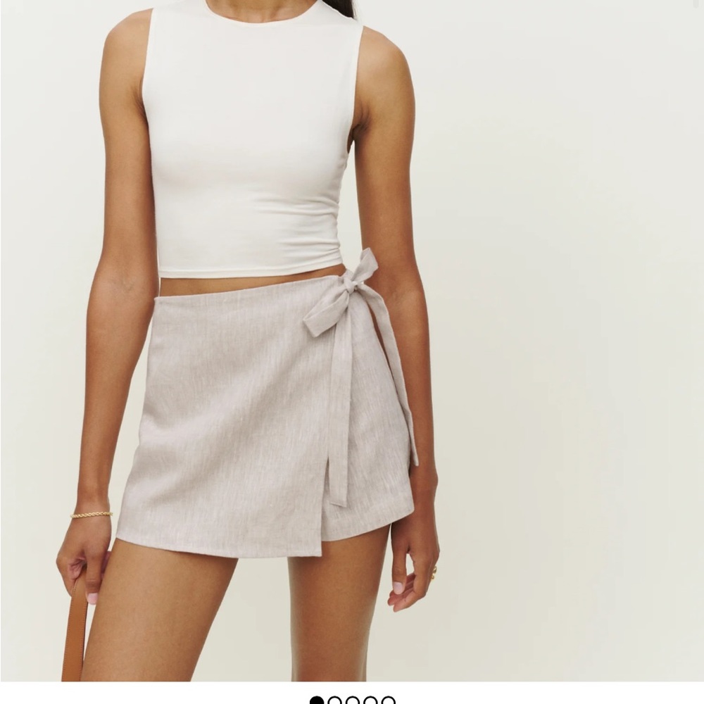 Reformation Eva Linen Skort Size 0!
